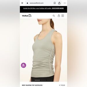 Wolford NWT Body Shaping Top - Ash size XS